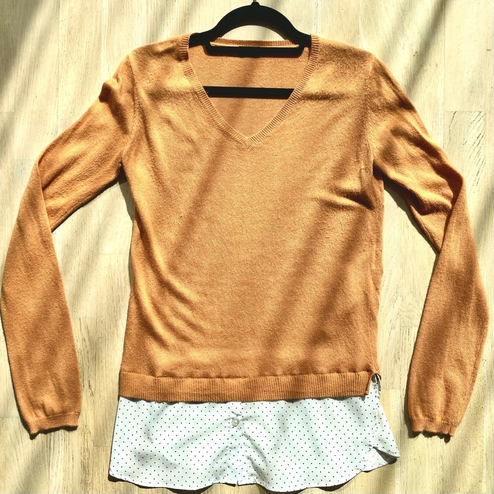 NWOT V-Neck Layered Sweater Size S